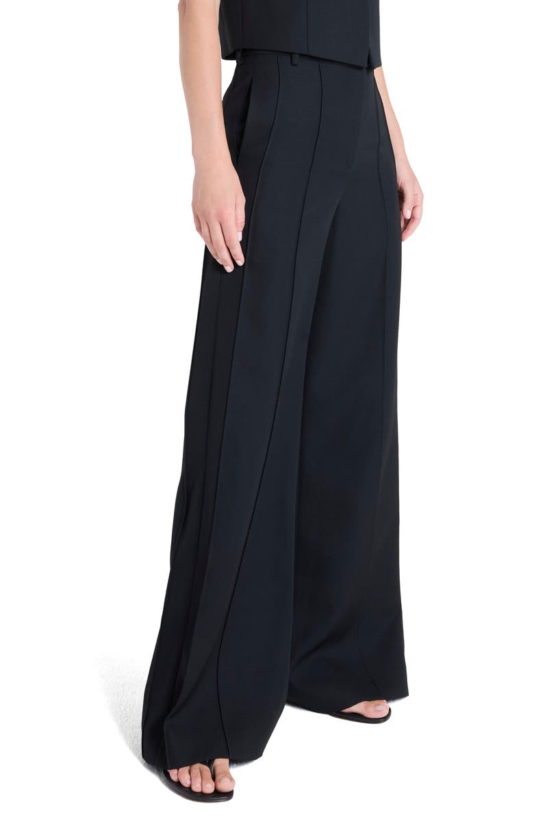 TWP Bond Street Virgin Wool Pants, Alternate, color, Black