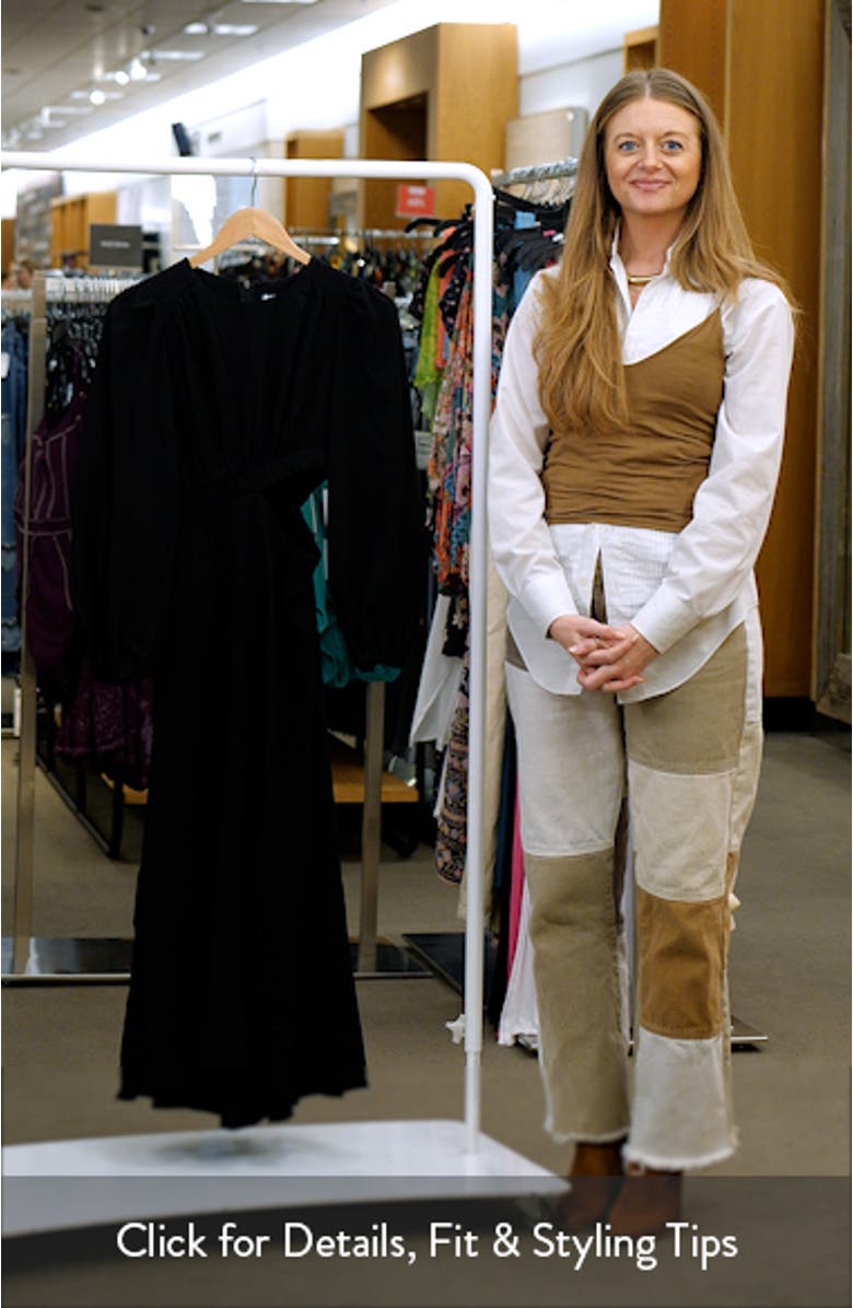 Ginnee Long Sleeve Cutout Midi Dress, sales video thumbnail