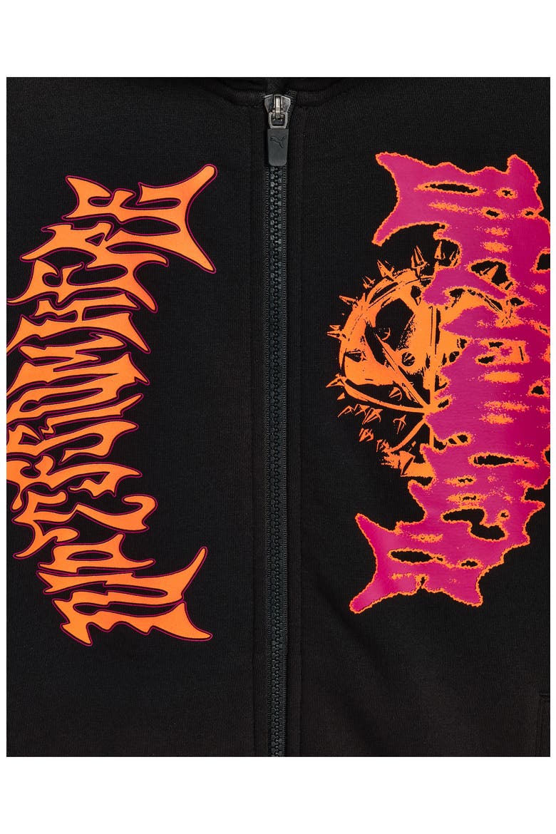 Kids' LaMelo x Supernova Graphic Zip-Up Hoodie, Alternate, color, BLACK