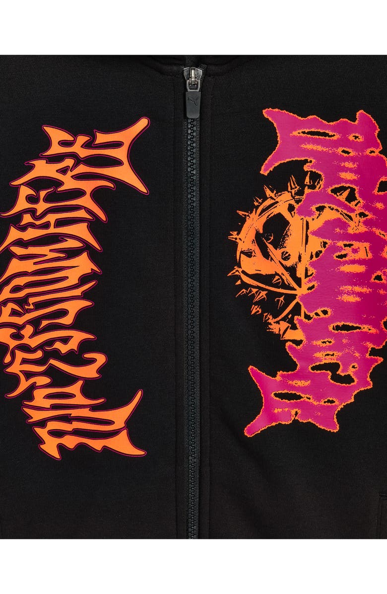 PUMA Kids' LaMelo x Supernova Graphic Zip-Up Hoodie, Alternate, color, Black