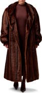 Naked Wardrobe Longline Faux Fur Coat