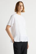 Modern Citizen Leonie Organic Cotton Ruffled Tunic Tee