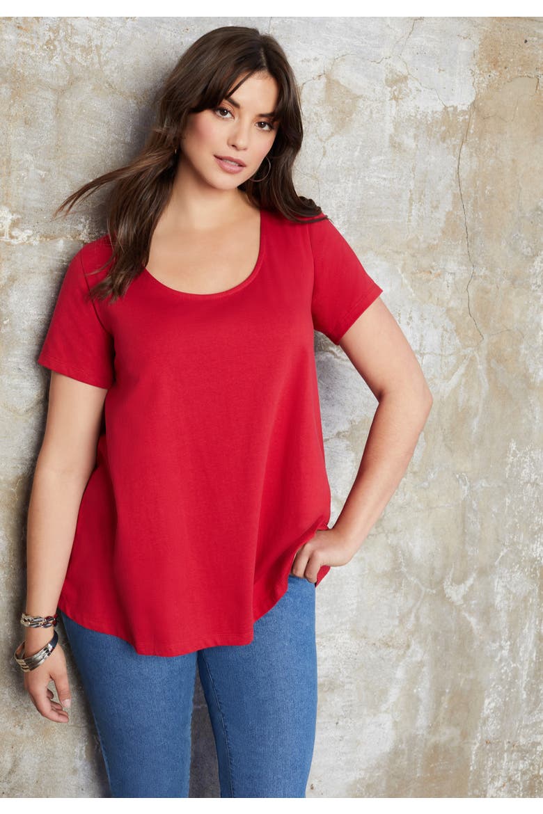 Short Sleeve Swing One + Only Tee, Alternate, color, BLACK
