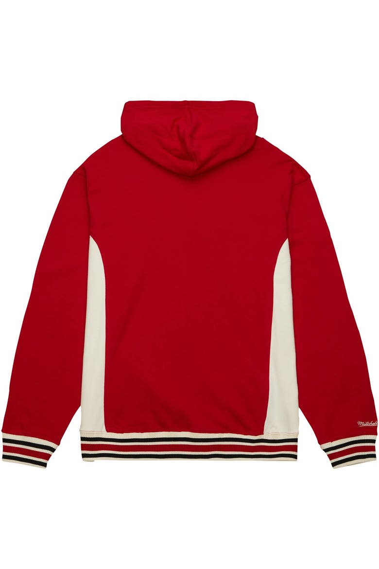 Men's Mitchell & Ness Crimson Oklahoma Sooners Team Legacy French Terry Pullover Hoodie, Alternate, color, Crimson