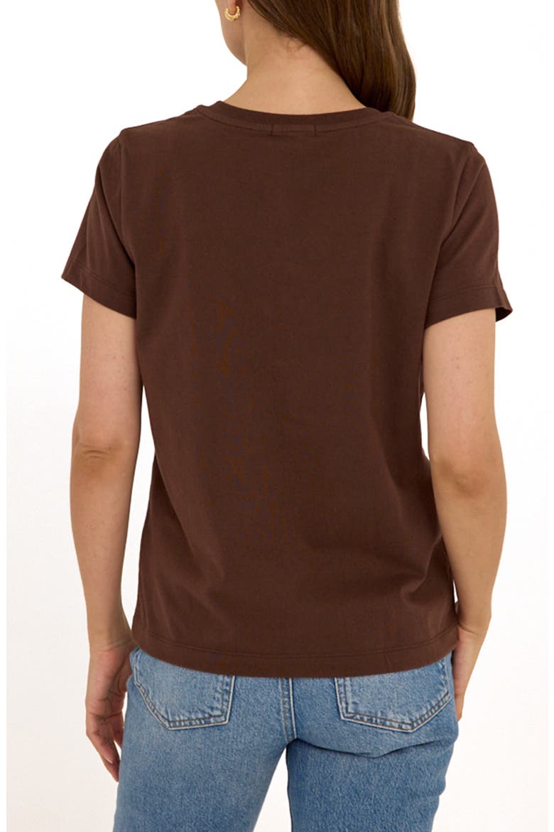 Aria Essential Organic Cotton T-Shirt, Alternate, color, COFFEE