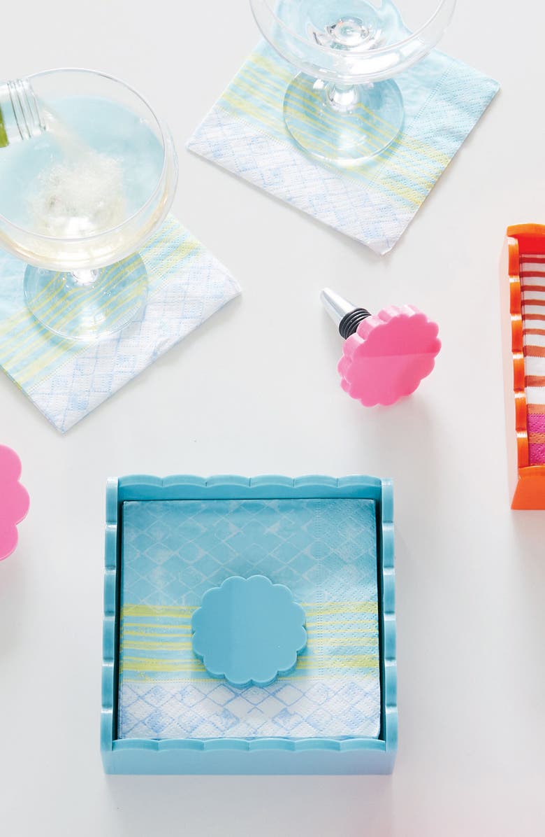 Mariposa Scallop Bottle Stopper, Alternate, color, Pink