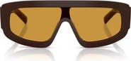Prada 124mm Oversize Irregular Sunglasses