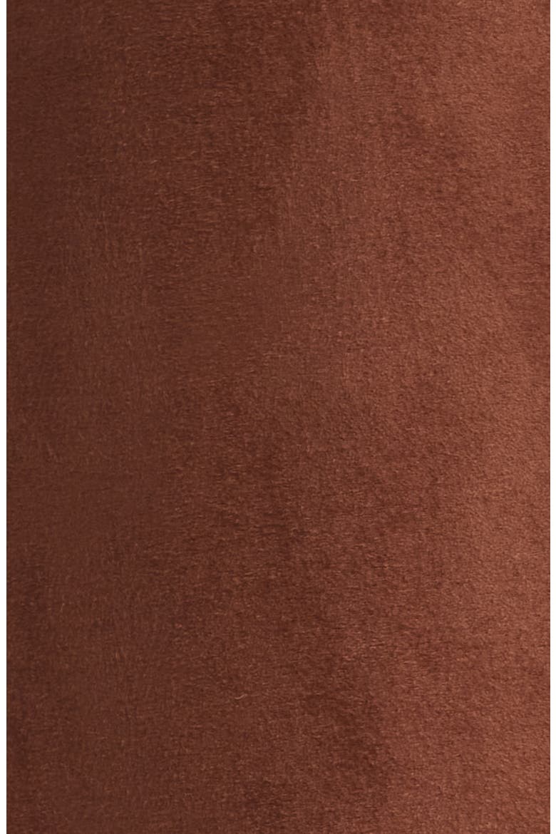 Paneled Faux Suede Coat, Alternate, color, BROWN SUEDE