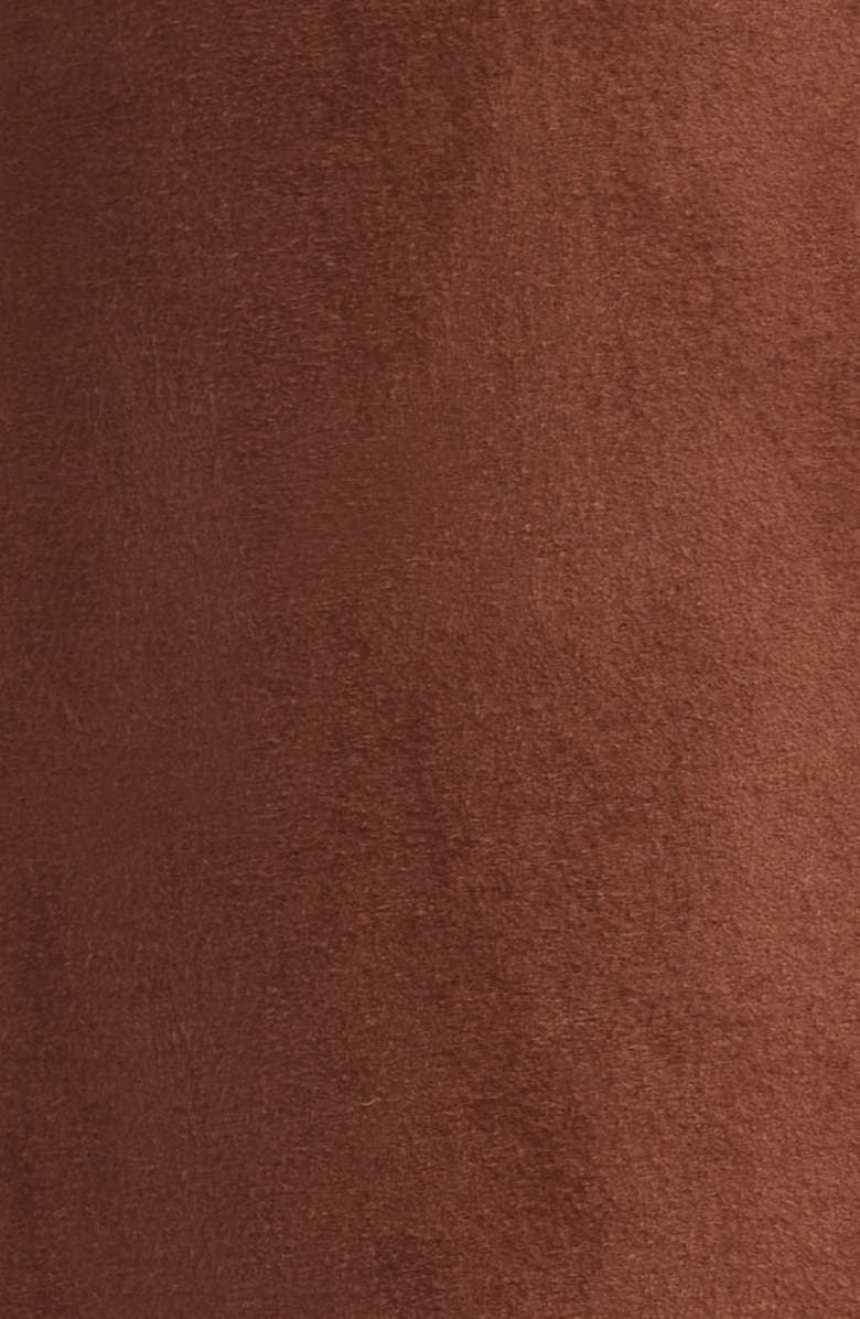 BCBGMAXAZRIA Paneled Faux Suede Coat, Alternate, color, Brown Suede