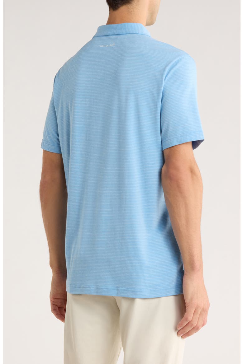 Heathered Polo, Alternate, color, HEATHER HERITAGE BLUE