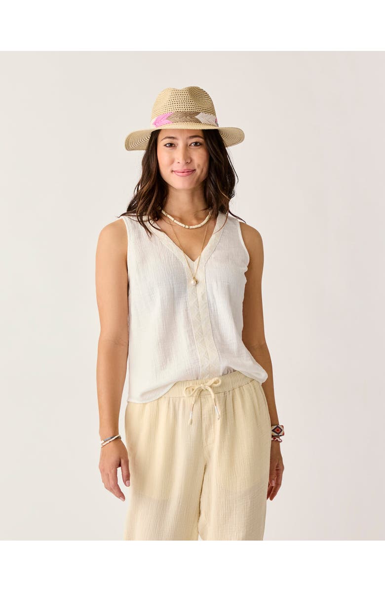 Carve Designs Kayla Gauze Tank, Alternate, color, Cloud