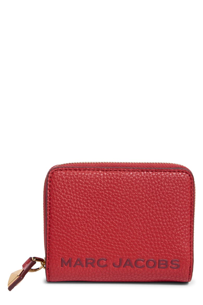 Bold SLG Mini Compact Wallet, Main, color, SAVVY RED