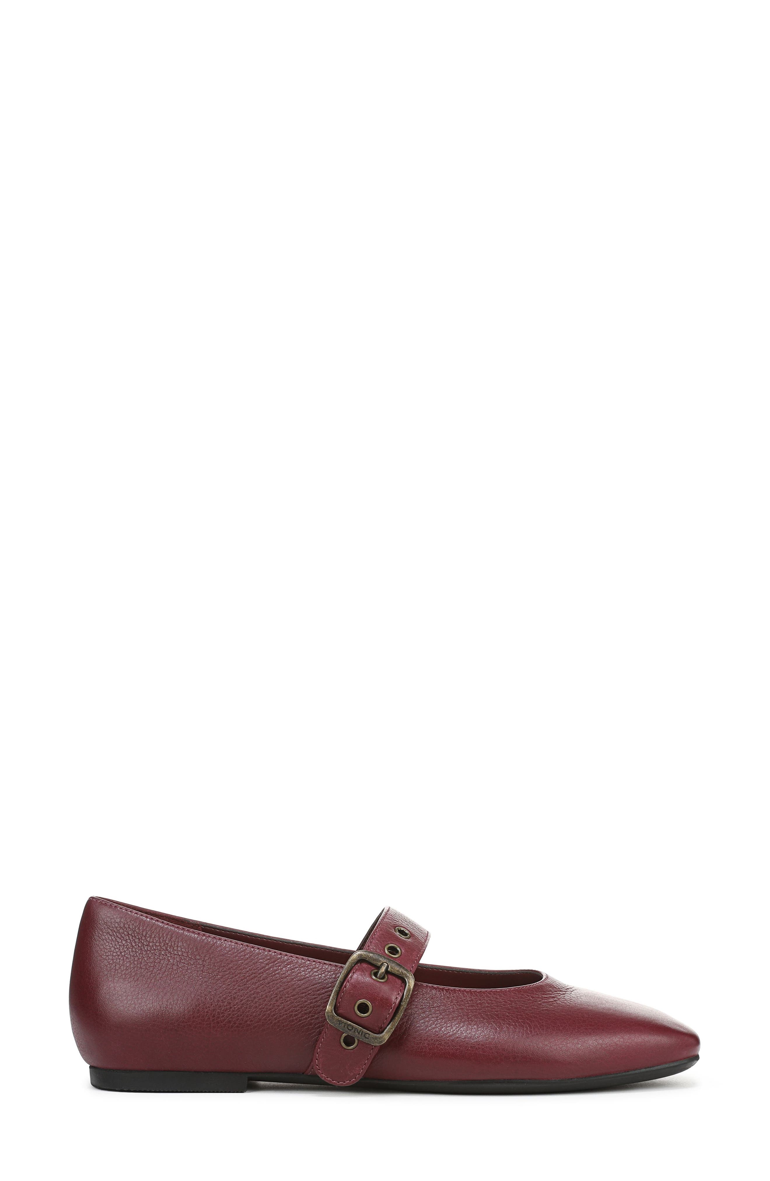 Vionic Heloise Mary Jane Flat, Alternate, color, Cherry Jubilee