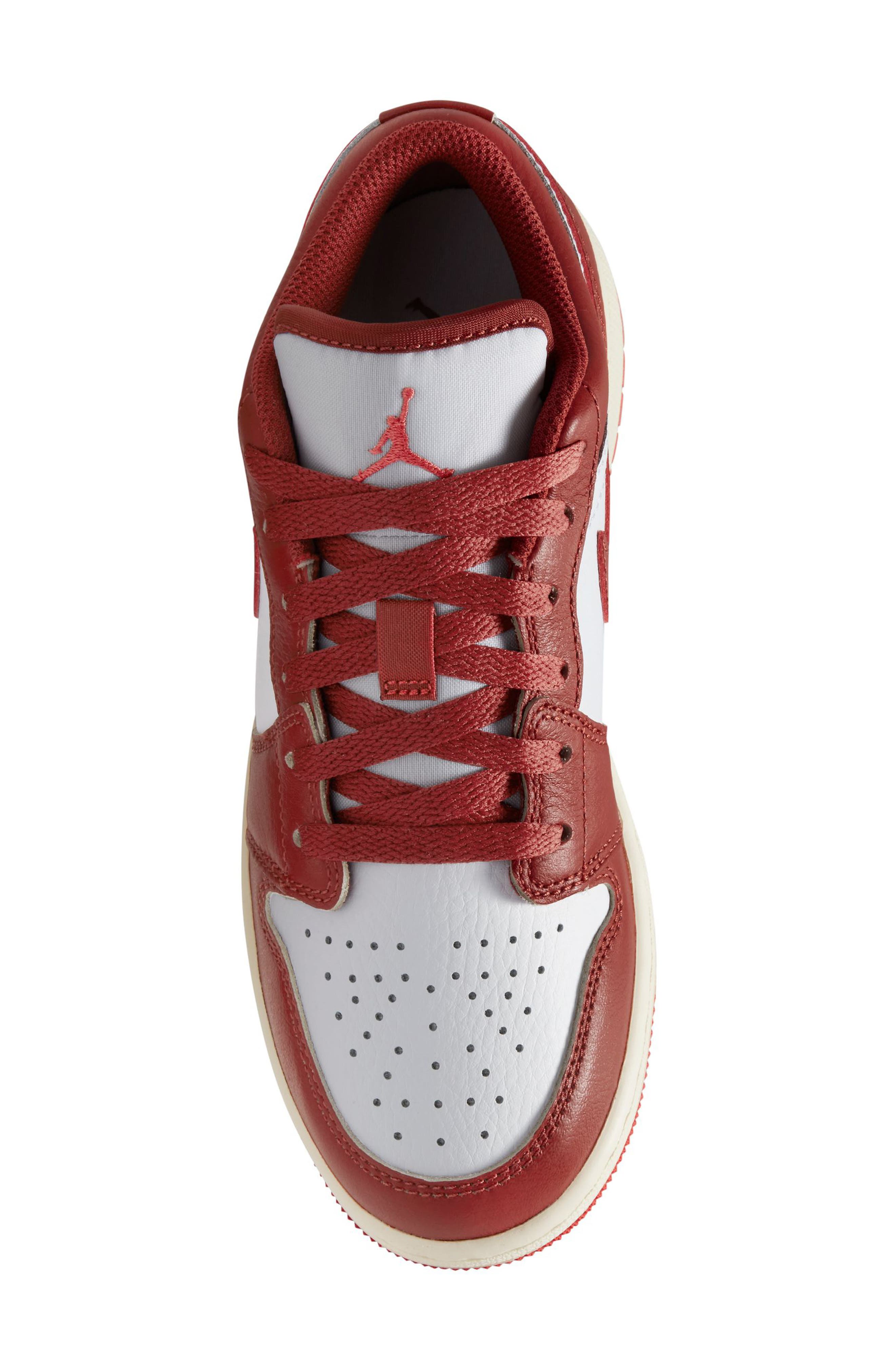 Jordan Air Jordan 1 Low SE Basketball Sneaker, Alternate, color, White/ Red/ Lobster/ Sail