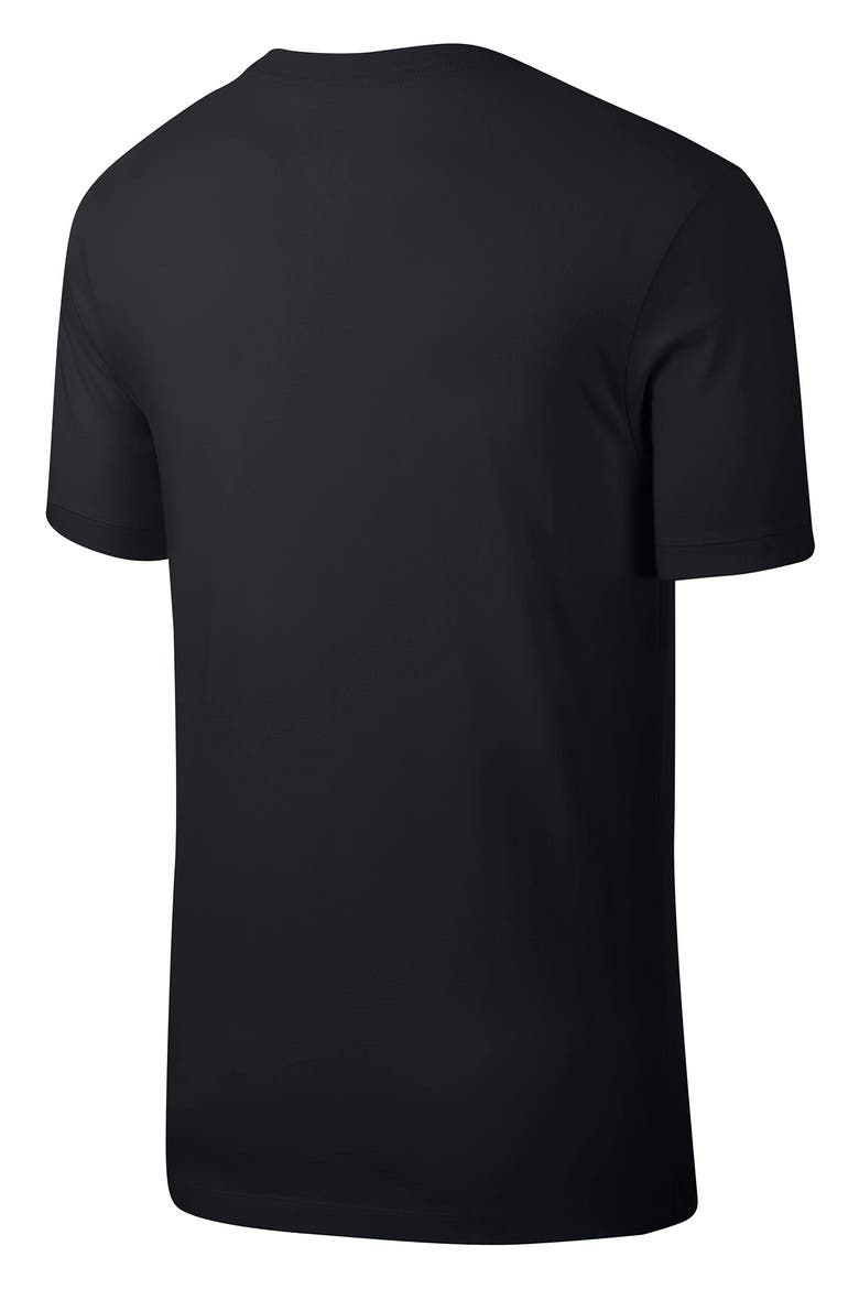 Sportswear Club Crew Neck T-Shirt, Alternate, color, 014 BLACK/WHITE/DARK GREY