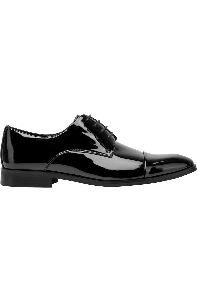 Kenneth Cole New York Henzer Patent Cap Toe Derby, Alternate, color, Black Patent