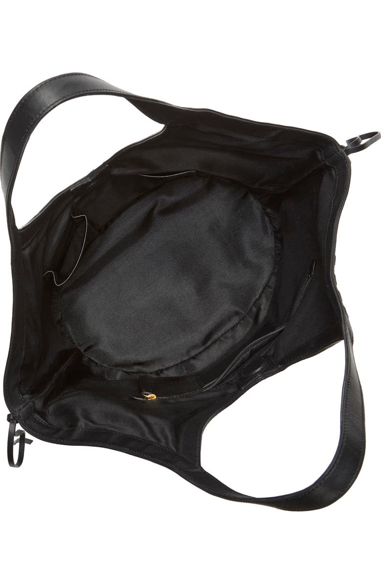 Vince Camuto Cryss Stitch Trim Tote, Alternate, color, Black