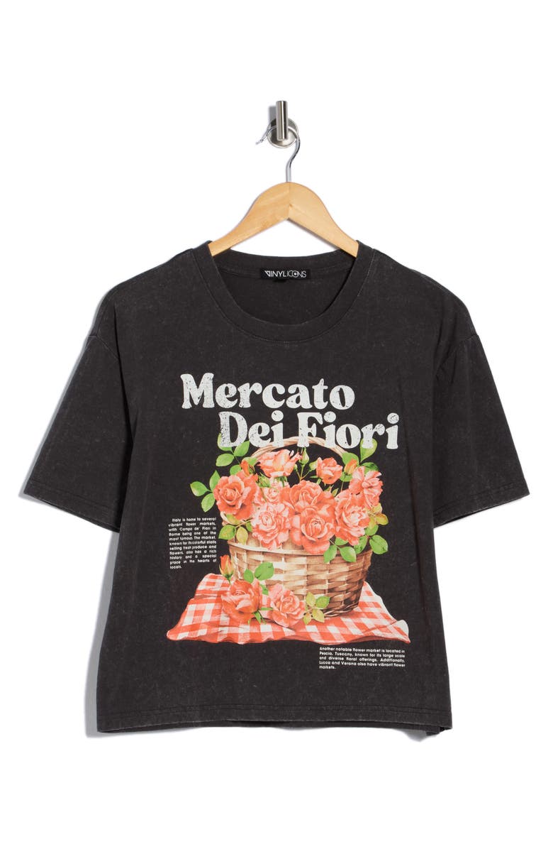 Vinyl Icons Mercato Dei Fiori Graphic T-Shirt, Alternate, color, Phantom