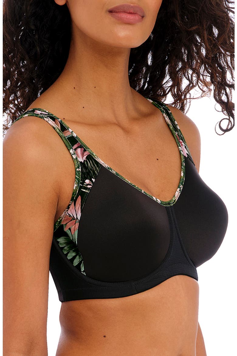 Sonic Underwire Sports Bra, Alternate, color, JUNGLE BLACK