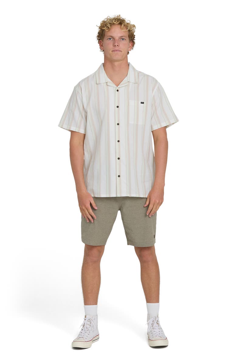Billabong Victoria Vacay Linen Blend Camp Shirt, Alternate, color,