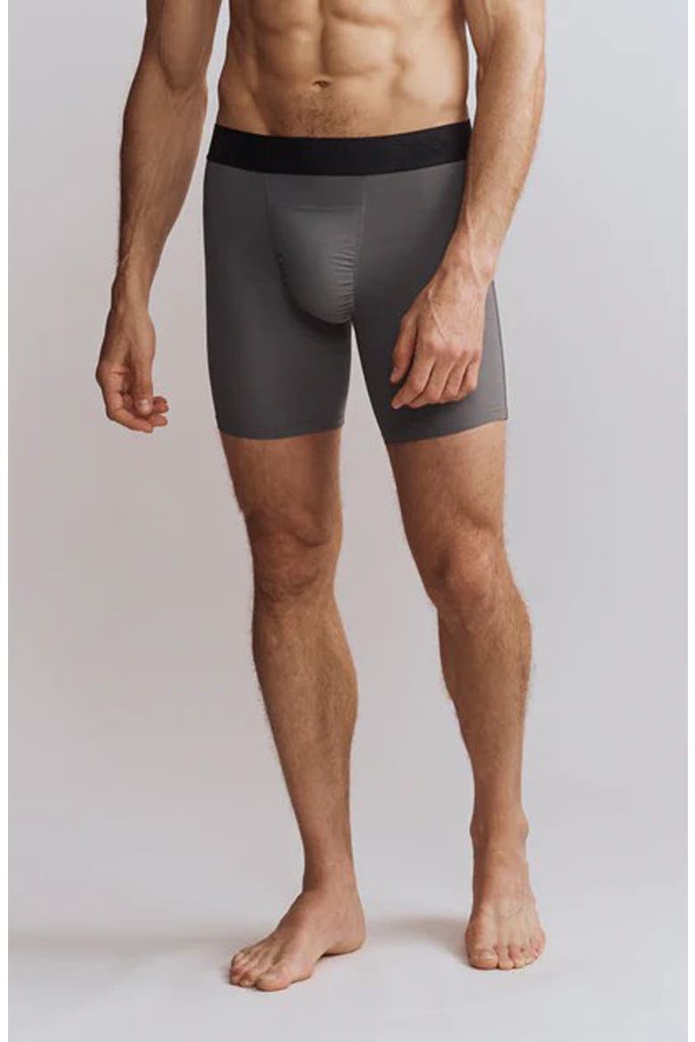 Active C.O.R. 6-Inch Performance Boxer Briefs, Alternate, color, SMOKE
