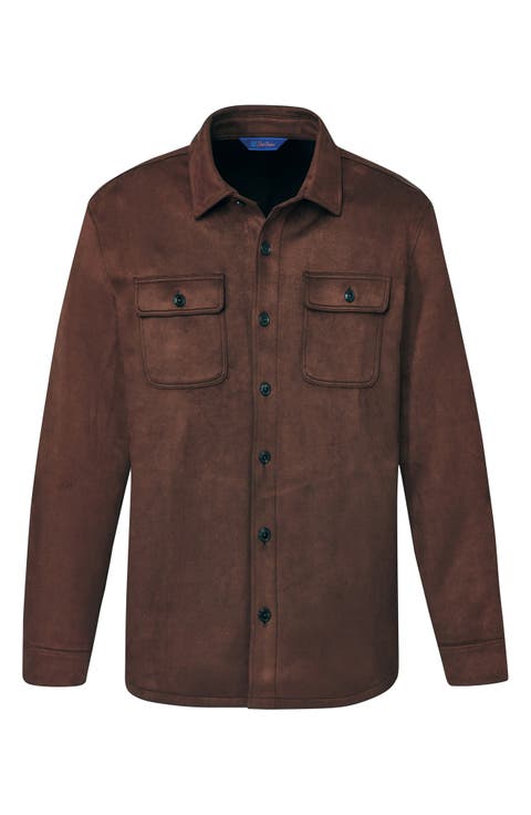Faux Suede Overshirt