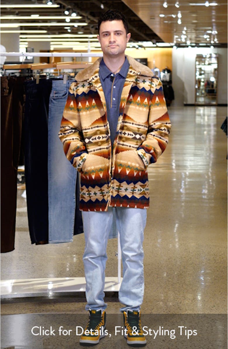 Brownsville Wool & Cotton Coat with Genuine Shearling Collar, sales video thumbnail