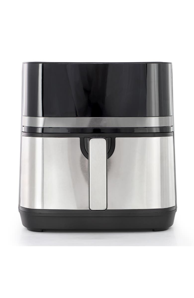 Megachef 8.5 Quart Bundle Electric Air Fryer in Black and Stainless Steel with 125 Piece Paper Liners, Alternate, color, 