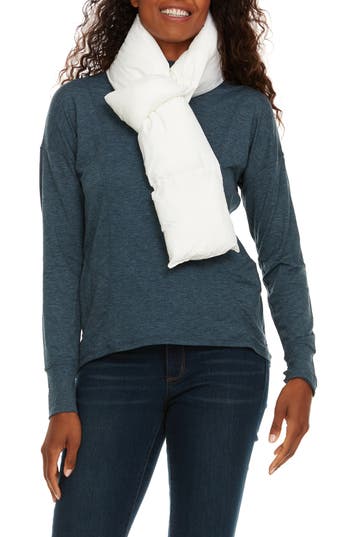 Helios The Heated Coat Paffuto Heated Scarf In White