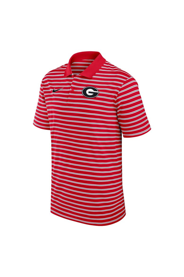Men's Nike Red/White Georgia Bulldogs Primetime Victory Striped Performance Polo, Alternate, color, Red