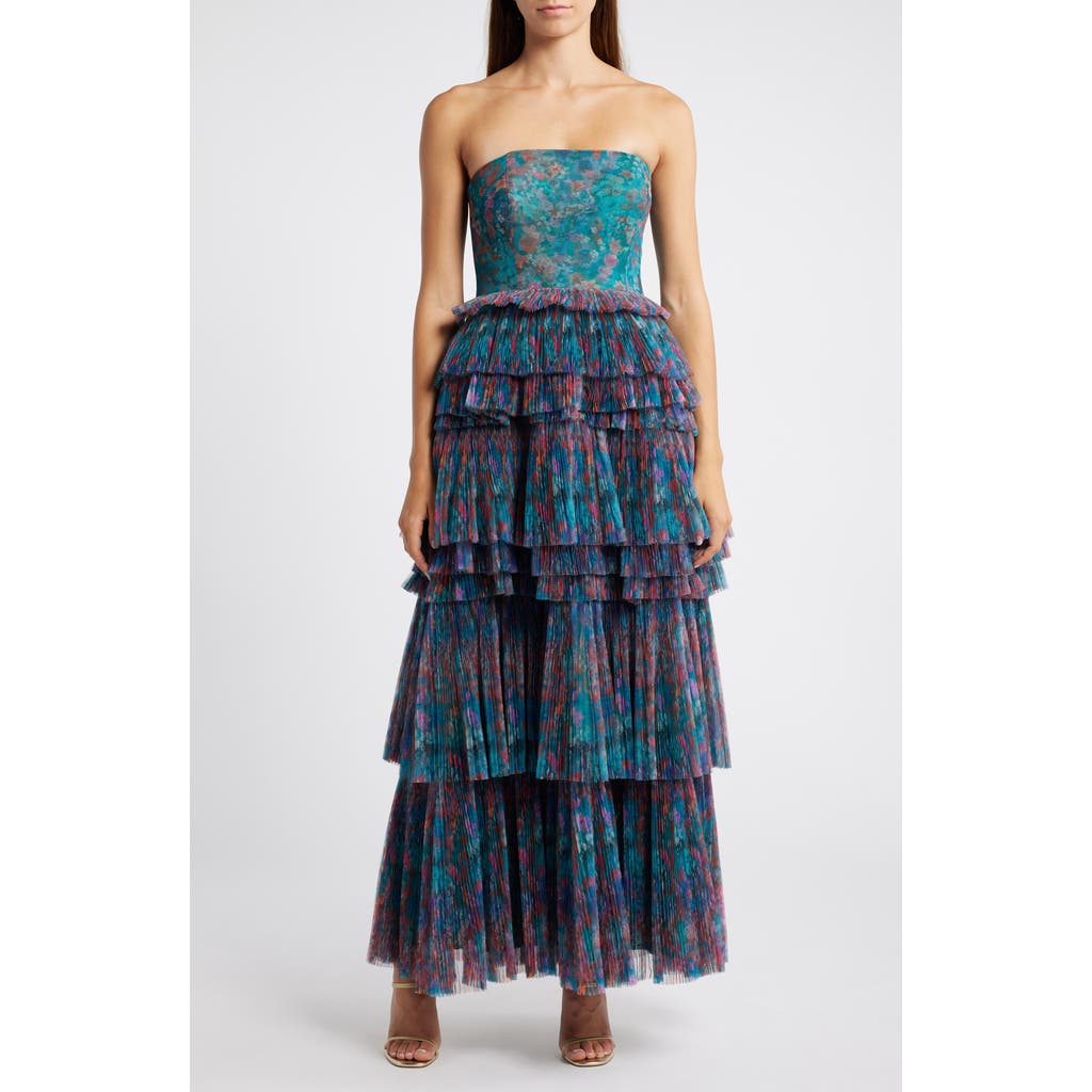 HUTCH HUTCH NALINA TIERED STRAPLESS MAXI DRESS