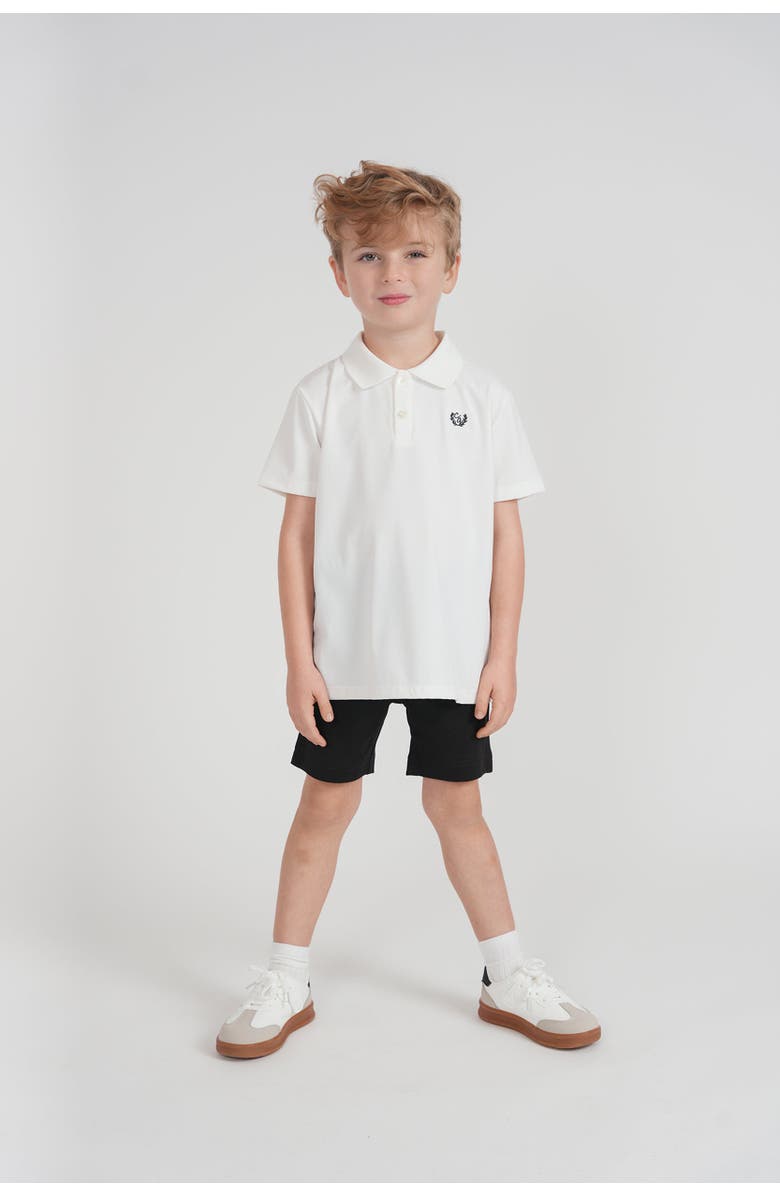 Charlotte & George Stretch Short Sleeves Polo, Alternate, color, White
