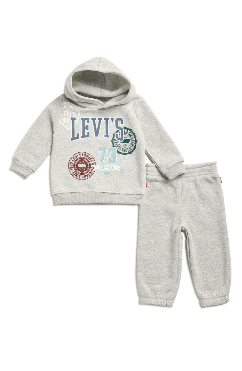 Levi's Print Fleece Hoodie & Joggers Set, Main, color, 