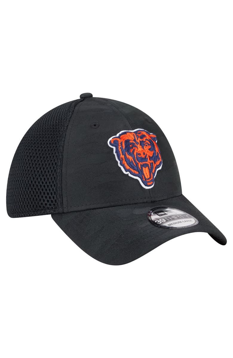 New Era Men's New Era Black Chicago Bears Active Camo 39THIRTY Flex Hat, Alternate, color, 