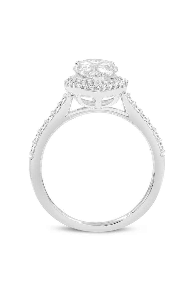 Yasmin 14K White Gold Pear Lab Grown Diamond Halo Engagement Ring - 2.23 Ct, Alternate, color, 14K White Gold