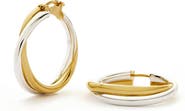 Missoma Lucy Williams Mixed Metal Hoop Earrings