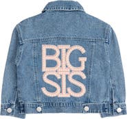 Sweet Wink Big Sis Pearl Patch Denim Jacket