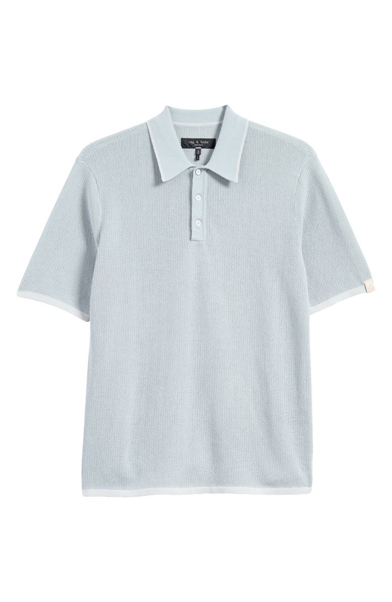 rag & bone Harvey Relaxed Polo, Alternate, color, Light Blue