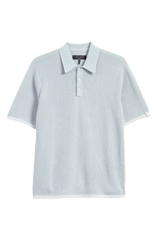 Rag & Bone Harvey Relaxed Polo In Blue