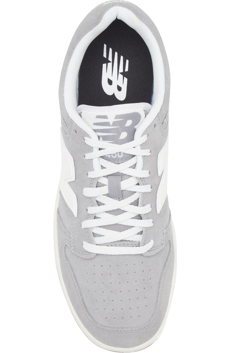 New Balance 480 Basketball Sneaker, Alternate, color, Slate Grey/ Sea Salt