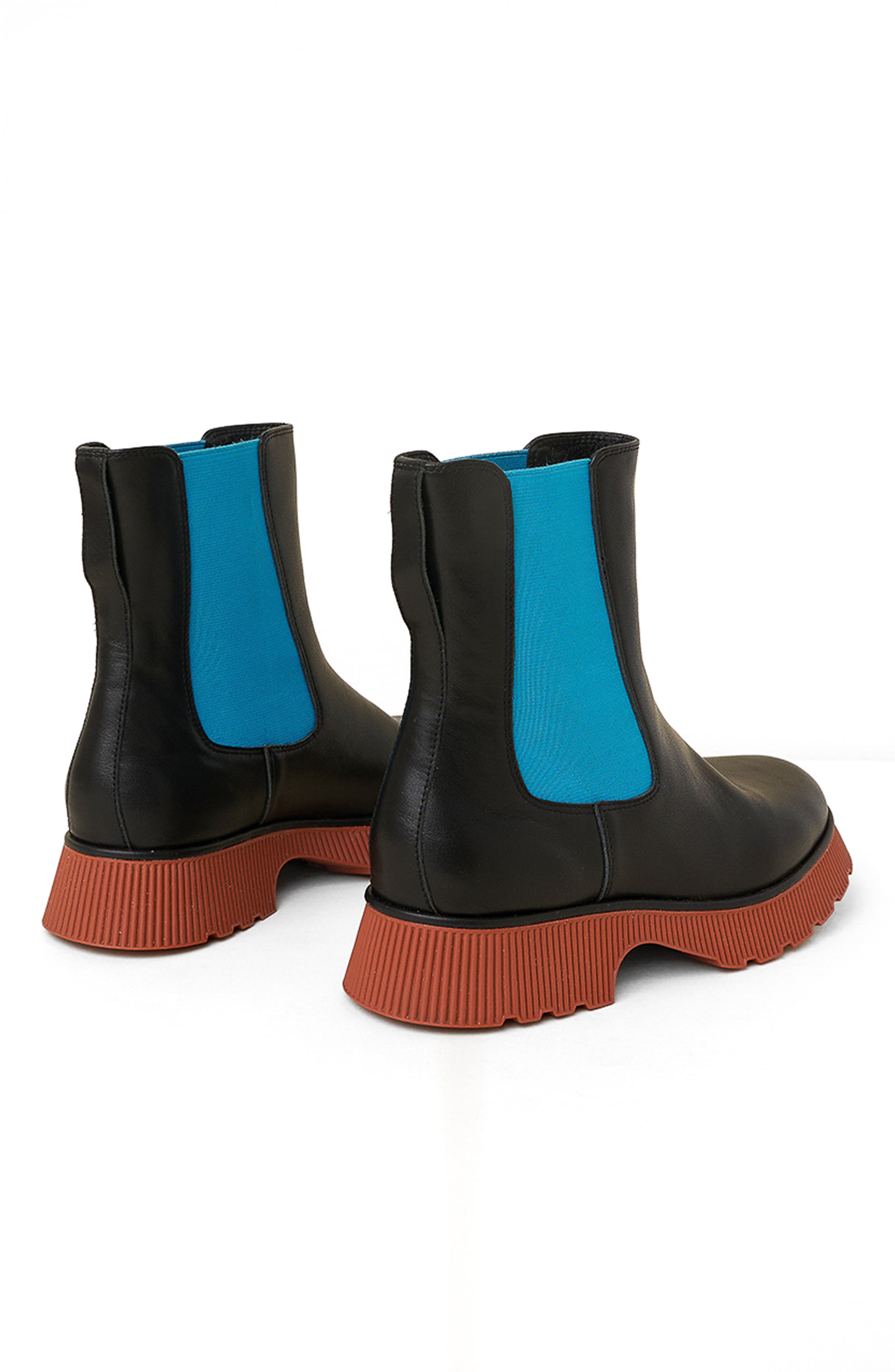 Charlotte Stone Esmee Lug Sole Chelsea Boot, Alternate, color, Black