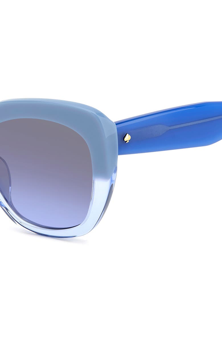 Kate Spade New York winslet 55mm gradient round sunglasses, Alternate, color, Blue/ Grey Shaded Blue