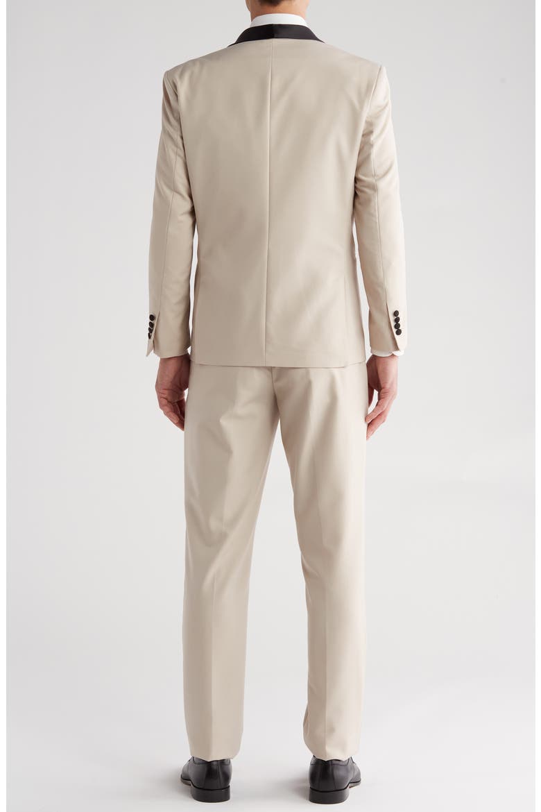 Premium Slim Fit 3-Piece Tuxedo, Alternate, color, LIGHT BEIGE