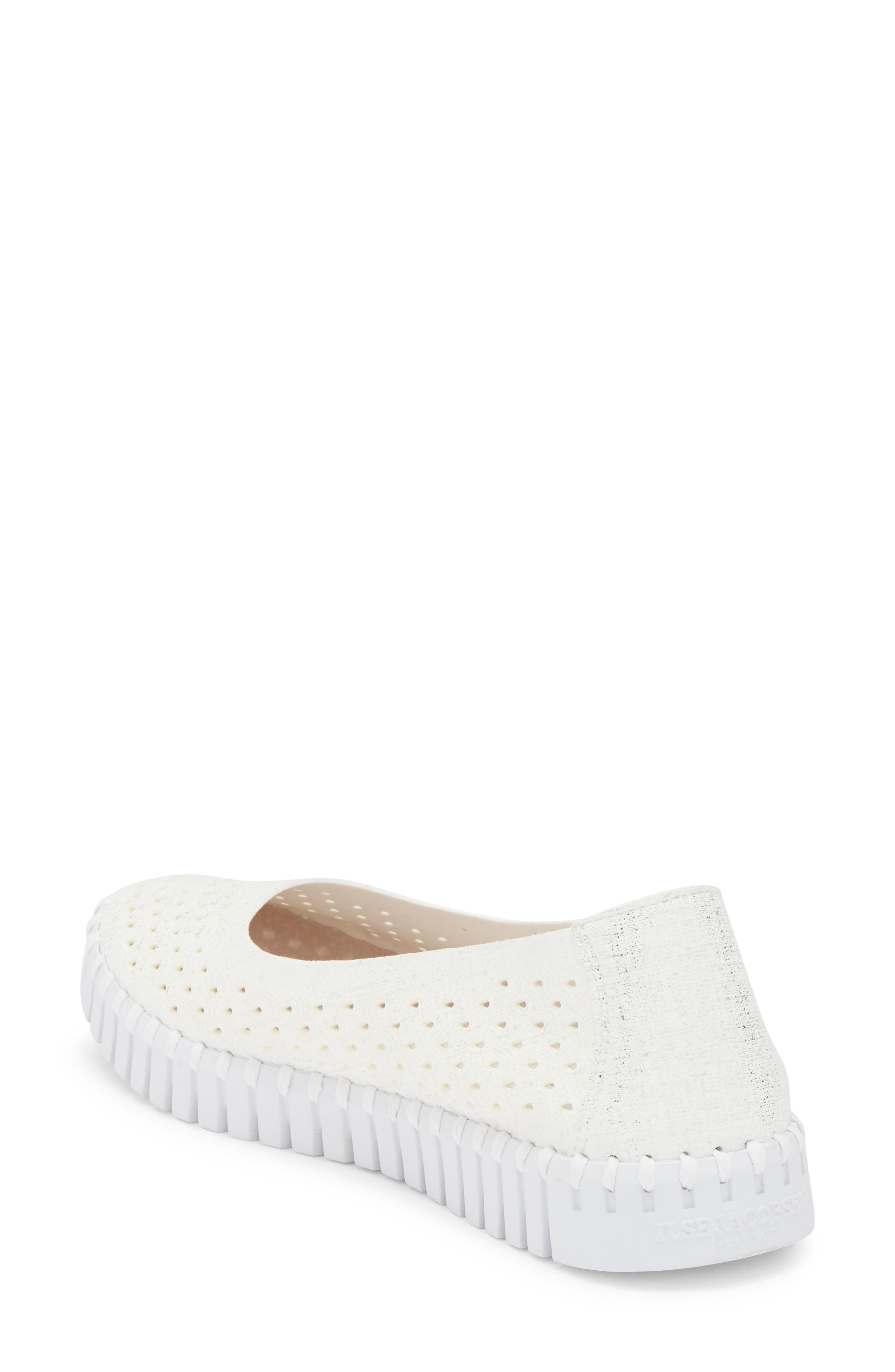Tulipu Perforated Slip-On Sneaker, Alternate, color, WHITE