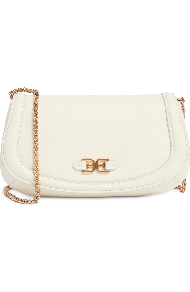 Sam Edelman Jasmine Small Flap Shoulder Bag, Main, color, Milky White