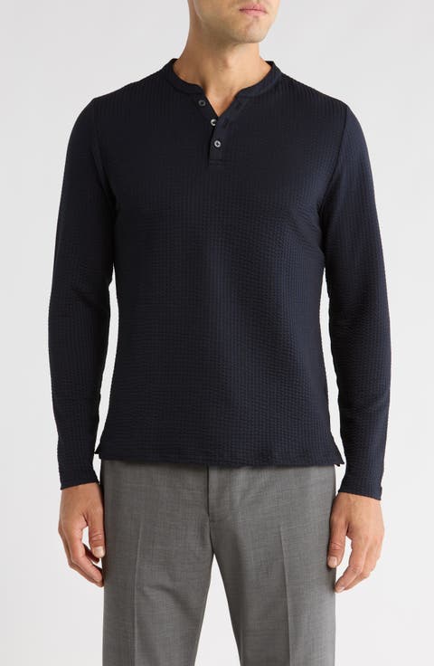 Jeffrey Y-Neck Henley Top