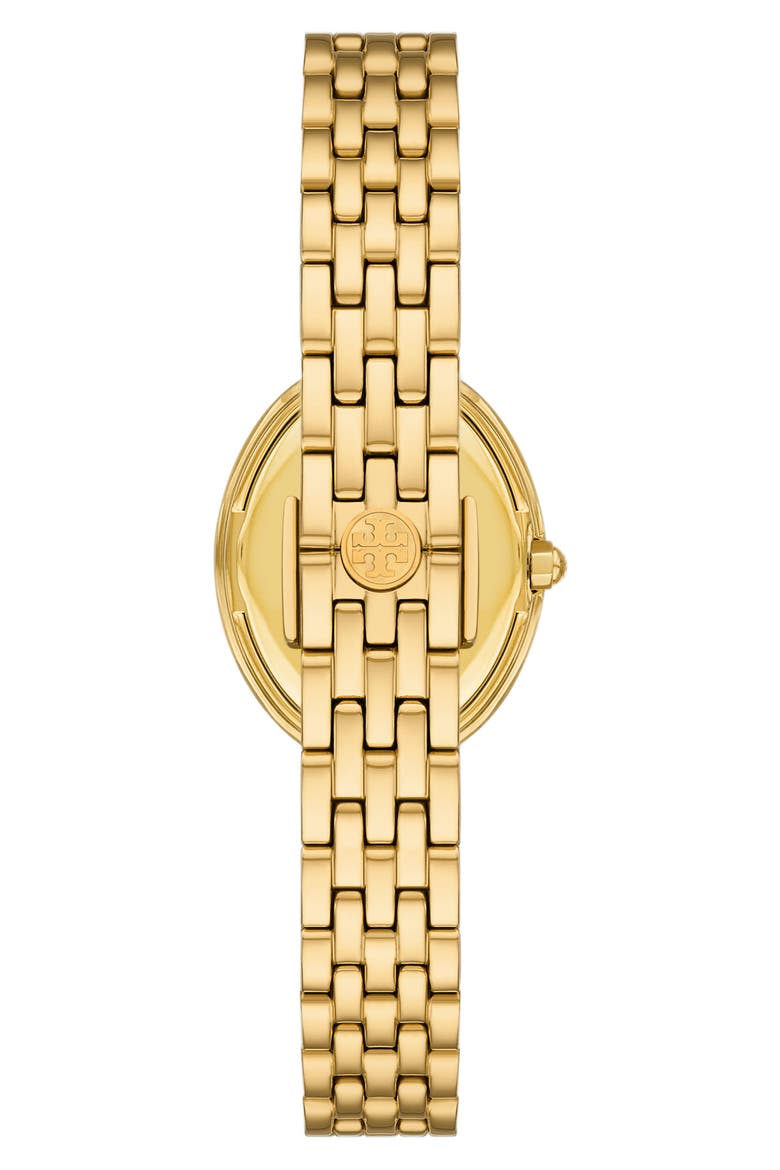 The Oval Bracelet Watch, 22mm x 28mm, Alternate, color, GOLD