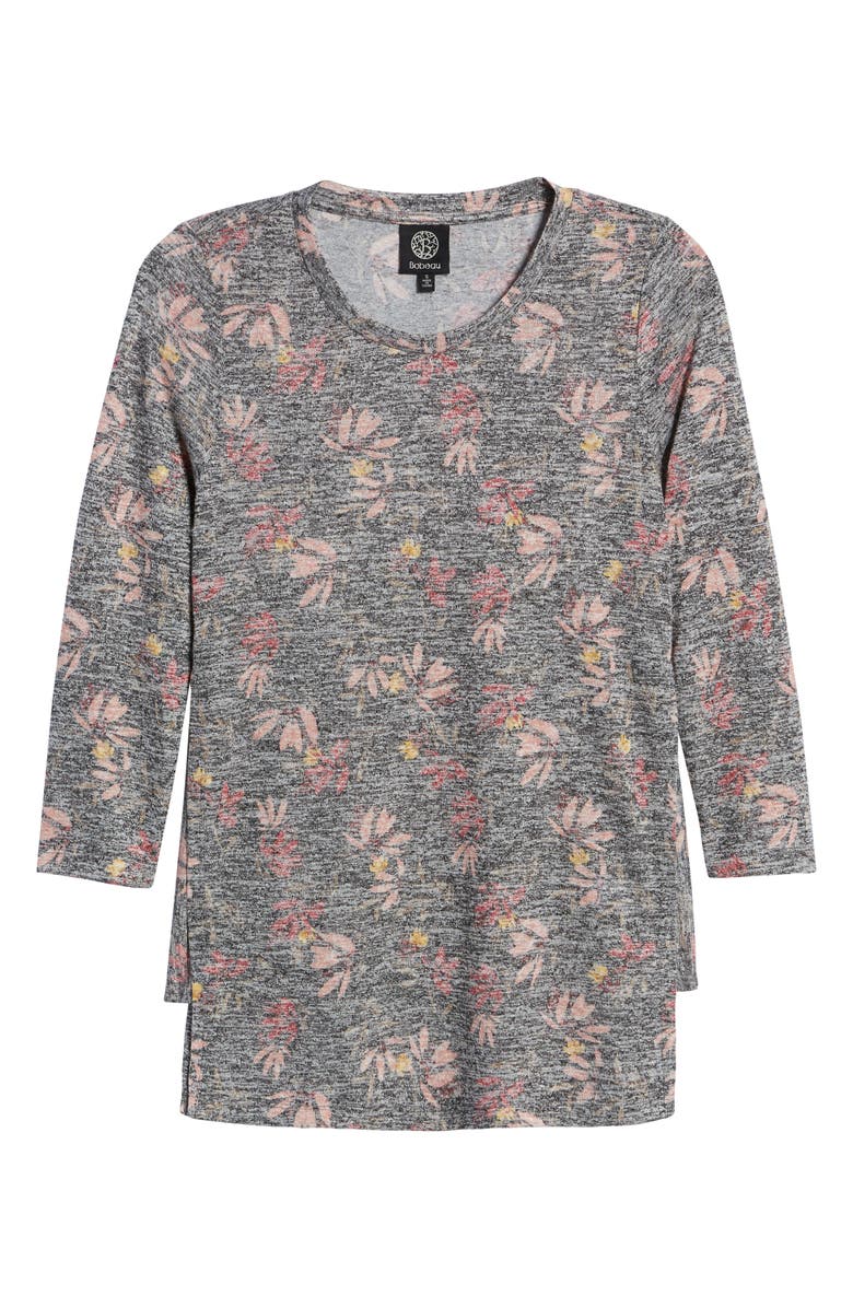 Bobeau Side Panel Inset Tunic Top, Alternate, color, 