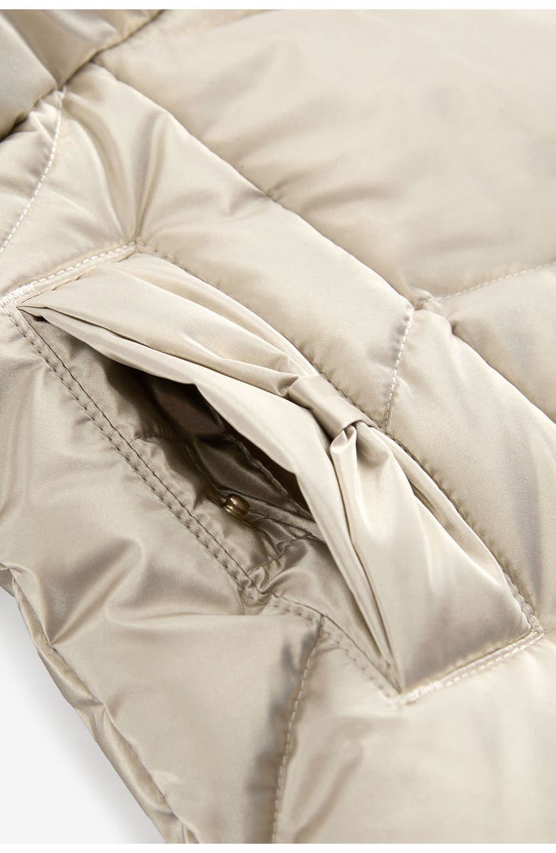 NEXT Kids' Quilted Hooded Puffer Jacket, Alternate, color, Taupe