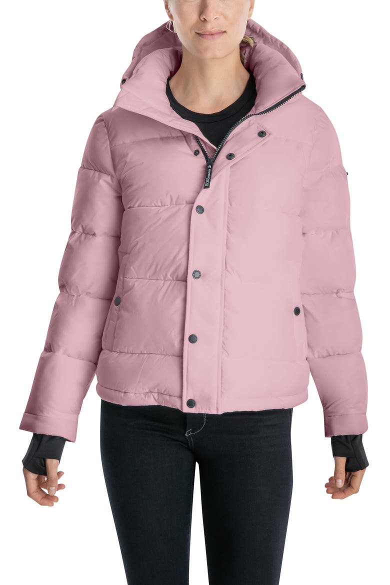 Eco Fill Hooded Puffer Jacket, Main, color, DUSTY PINK
